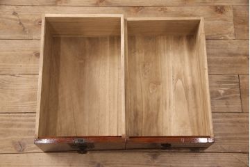 庄内箪笥の見た目を変えずに綺麗にリペア!天板を内側から補強。(重ねタンス、衣装箪笥、引き出し)