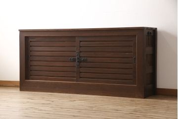 水屋箪笥をリペア&カスタム!奥行きを浅くリサイズし、新たに天板を取り付け。(サイドボード、引き出し、重ね箪笥)