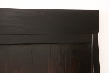 格子戸2枚をリペア&カスタム!高さと幅をリサイズし、吊り戸仕様に加工。引手とガラスを取り付け。(板戸、建具、引き戸)