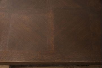 アンティークのドローリーフテーブルをリペア&カスタム!欠損した天板を修復・作製。全体を脚の色に合わせて着色し仕上げ。(ダイニングテーブル、エクステンションテーブル)