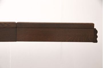 アンティークのドローリーフテーブルをリペア&カスタム!欠損した天板を修復・作製。全体を脚の色に合わせて着色し仕上げ。(ダイニングテーブル、エクステンションテーブル)