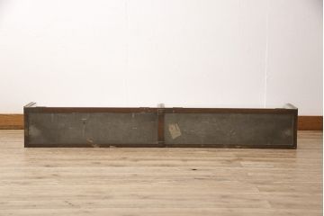 フランスアンティークのRガラス卓上ショーケースの見た目を変えずに綺麗にリペア!(店舗什器、ガラスケース)