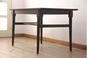 松本民芸家具のダイニングテーブルをリペア&カスタム!デザインは変えずに奥行きをカットし、カット部分を本体に合わせて着色。(作業台)