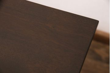 松本民芸家具のダイニングテーブルをリペア&カスタム!デザインは変えずに奥行きをカットし、カット部分を本体に合わせて着色。(作業台)