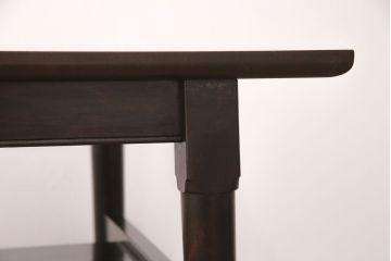 松本民芸家具のダイニングテーブルをリペア&カスタム!デザインは変えずに奥行きをカットし、カット部分を本体に合わせて着色。(作業台)