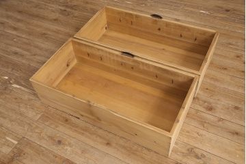 和製アンティークの衣装箪笥をリペア&カスタム!ストリップド(塗装剥離)して蜜蝋ワックスで仕上げ。(ローチェスト、引き出し)