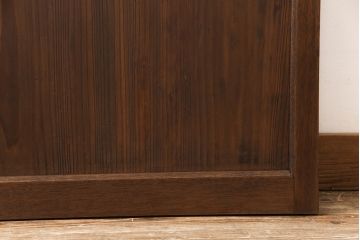 ガラス扉をリペア&カスタム!高さを高くリサイズし、ガラスを気泡ガラスに変更。蝶番・取っ手・猫用出入り口を取り付け。(ドア、建具)