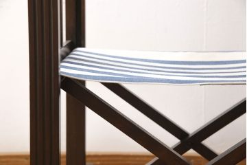 日本楽器・山葉(ヤマハ)の折り畳み式ロッキングチェアをリペア&カスタム!高品質リペアを施し、生地を張り替え。(アームチェア、椅子)