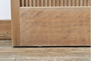 格子戸4枚をリペア&カスタム!戸車を取り付け、ガラスをクリアガラスに交換。(引き戸、建具)