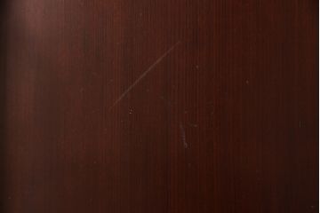 明治大正期の蔵戸をリペア&カスタム!戸杓リ箇所を埋木処理し、鎌錠2か所、戸羽金具、重量丁番3か所に金具を取り付け。現状の色味を活かした仕上げ。(引き戸、建具、玄関戸)