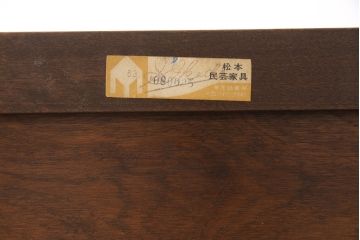 松本民芸家具のワードローブをリペア&カスタム!棚受けと取り外し可能な棚板を12枚製作・設置。(洋服タンス、衣装箪笥)