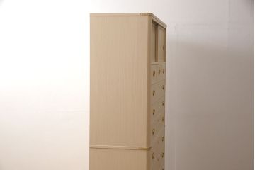 加茂桐箪笥の見た目を変えずに綺麗にリペア!汚れ・欠けを修復し、全体を砥の粉仕上げ。(総桐たんす、総桐箪笥、胴丸、和たんす、収納タンス)