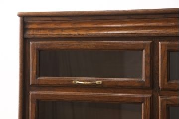 イギリスアンティークのシャツケースをリペア&カスタム!天板を取り付け、背面はフラットに。本体の色味に馴染ませて着色し仕上げ。(チェスト、ドロワー、引き出し、キャビネット、収納棚)