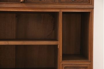 京都産の茶棚の見た目を変えずに綺麗にリペア!(茶箪笥、収納棚、戸棚、重ね箪笥、水屋箪笥、キャビネット)