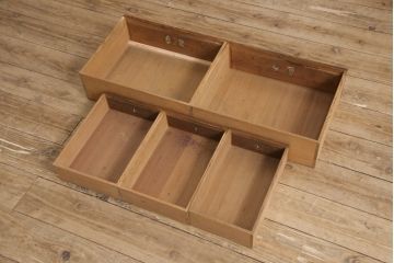 京都産の茶棚の見た目を変えずに綺麗にリペア!(茶箪笥、収納棚、戸棚、重ね箪笥、水屋箪笥、キャビネット)