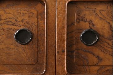京都産の茶棚の見た目を変えずに綺麗にリペア!(茶箪笥、収納棚、戸棚、重ね箪笥、水屋箪笥、キャビネット)