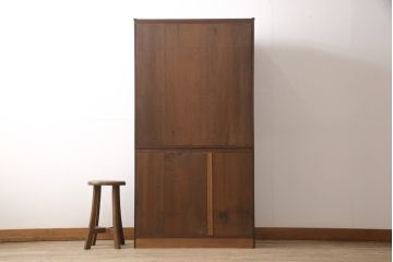 京都産の茶棚の見た目を変えずに綺麗にリペア!(茶箪笥、収納棚、戸棚、重ね箪笥、水屋箪笥、キャビネット)