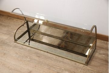 フランスアンティークの卓上ショーケースの見た目を変えずに綺麗にリペア!経年変化をそのままに、可動部のみ調整。(ガラスケース、Rガラス、陳列棚)
