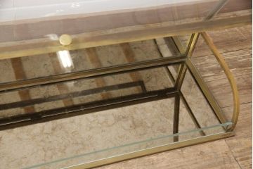 フランスアンティークの卓上ショーケースの見た目を変えずに綺麗にリペア!経年変化をそのままに、可動部のみ調整。(ガラスケース、Rガラス、陳列棚)