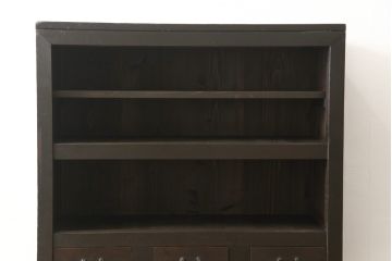 重ね水屋箪笥をリペア&カスタム!引き違い戸の金網をクリアガラスに変更。(収納棚、戸棚、食器棚、キャビネット)