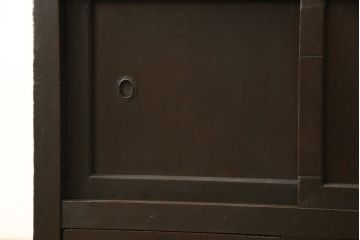 重ね水屋箪笥をリペア&カスタム!引き違い戸の金網をクリアガラスに変更。(収納棚、戸棚、食器棚、キャビネット)