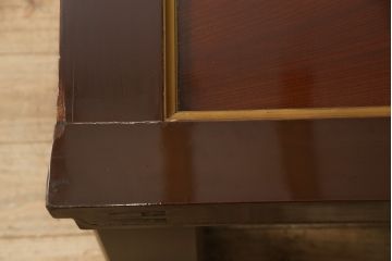 明治大正期の蔵戸をリペア&カスタム!木製脚5本を取り付けテーブルにリメイク。脚は縁の色に合わせて着色し仕上げ。(座卓、ローテーブル)