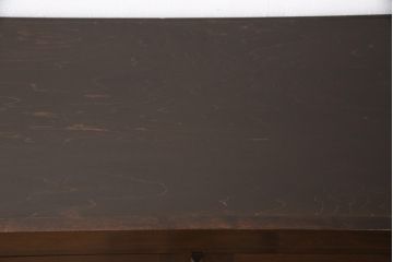 松本民芸家具の収納棚をリペア&カスタム!木製脚を取り付け、本体に合わせて着色し仕上げ。(キャビネット、戸棚、本箱、ブックケース、サイドボード)