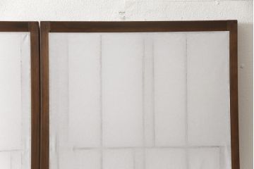 障子戸4枚をリペア&カスタム!リサイズし、戸車・引手金具を取り付け。障子はプラスチック障子に張り替え。現状に近い色味に着色仕上げ。(引き戸、建具)