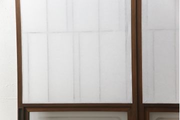 障子戸4枚をリペア&カスタム!リサイズし、戸車・引手金具を取り付け。障子はプラスチック障子に張り替え。現状に近い色味に着色仕上げ。(引き戸、建具)