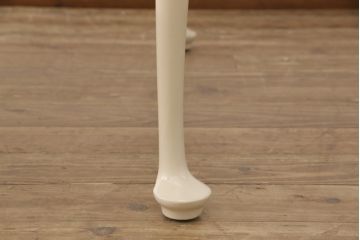 マホガニー材製のエクステンションテーブルをリペア&カスタム!アンティークのホワイトでペイント仕上げ。(ダイニングテーブル)