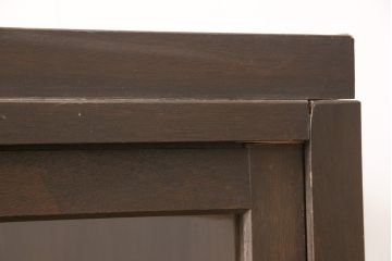 昭和中期のキャビネットの見た目を変えずに綺麗にリペア!清掃をし、天板補強と可動部の調整。風合いを最大限に残した仕上がりに。(戸棚、水屋箪笥、収納棚)