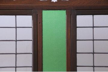 アンティークの衝立をリペア&カスタム!当時物の色ガラスとオリジナルのステンドグラスをはめ込み、大正ロマンな仕上がりに。(つい立て、間仕切り、パーテーション)