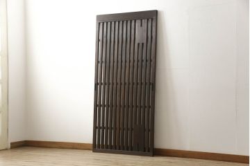 格子戸をリペア&カスタム!高さをリサイズし、吊り金具を取り付け加工。(引き戸、建具)