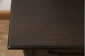 イギリスアンティークのドレッシングチェストをリペア&カスタム!鏡を面取り無しのものに変更。(サイドボード、サイドチェスト、キャビネット)