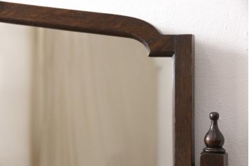 イギリスアンティークのドレッシングチェストをリペア&カスタム!鏡を面取り無しのものに変更。(サイドボード、サイドチェスト、キャビネット)