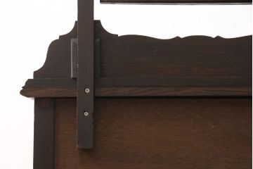 イギリスアンティークのドレッシングチェストをリペア&カスタム!鏡を面取り無しのものに変更。(サイドボード、サイドチェスト、キャビネット)