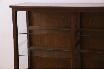 大正昭和初期のガラスケースをリペア&カスタム!建具にオリジナルのステンドグラスを使用。(ショーケース、収納棚、戸棚)