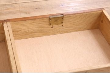木製本箱をリペア&カスタム!建具にオリジナルのステンドグラスを使用。(収納棚、戸棚、キャビネット、ブックケース)