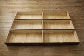 桐箪笥をリペア&カスタム!天板を取り付け、全体をチェスナット系の色に着色仕上げ。(収納箪笥、和タンス、衣装箪笥、整理タンス、引き出し)