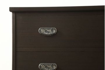 桐箪笥をリペア&カスタム!天板を取り付け、全体をチェスナット系の色に着色仕上げ。(収納箪笥、和タンス、衣装箪笥、整理タンス、引き出し)