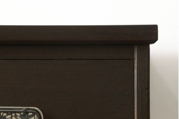 桐箪笥をリペア&カスタム!天板を取り付け、全体をチェスナット系の色に着色仕上げ。(収納箪笥、和タンス、衣装箪笥、整理タンス、引き出し)