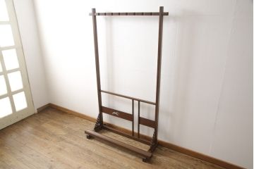 アンティークの弓立てをリペア&カスタム!幅をリサイズし、現状よりも1トーン濃い色味に着色仕上げ。(弓道、矢、武具)