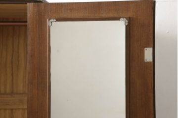 伝統工芸士・中沢和夫作の加茂桐箪笥をリペア&カスタム!オーク系の着色仕上げ。(胴丸、総桐たんす、ワードローブ、衣装箪笥、和タンス、洋服タンス)