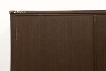 伝統工芸士・中沢和夫作の加茂桐箪笥をリペア&カスタム!オーク系の着色仕上げ。(胴丸、総桐たんす、ワードローブ、衣装箪笥、和タンス、洋服タンス)