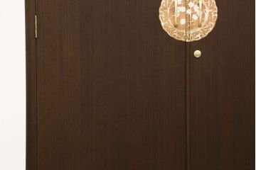 伝統工芸士・中沢和夫作の加茂桐箪笥をリペア&カスタム!オーク系の着色仕上げ。(胴丸、総桐たんす、ワードローブ、衣装箪笥、和タンス、洋服タンス)