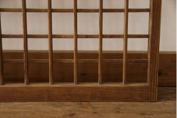 御簾戸4枚をリペア&カスタム!損傷個所を修復しリサイズ。現状の色味を活かして着色仕上げ。(簾戸、簀戸、葭戸、夏障子、夏戸、葦戸)