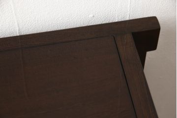 水屋箪笥サイドボードをリペア&カスタム!引き戸裏面をクリアガラスに変更し、本体を現状の色味をベースに着色仕上げ。(キャビネット、食器棚、戸棚、収納棚)