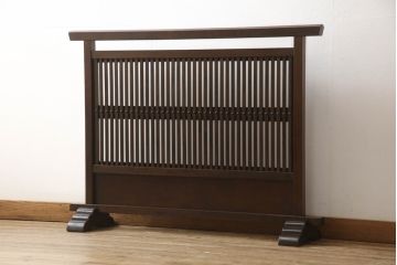 松本民芸家具の衝立をリペア&カスタム!ご希望のサイズにカットし高さを調整。(つい立て、パーテーション)