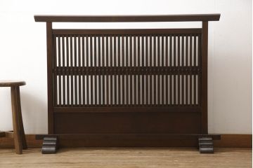 松本民芸家具の衝立をリペア&カスタム!ご希望のサイズにカットし高さを調整。(つい立て、パーテーション)