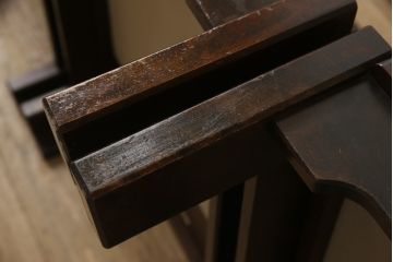北海道民芸家具の2人掛けソファをリペア&カスタム!高品質リペアを施し、座面と背もたれのクッション内部を交換し、生地を張り替え。(3人掛けソファ、3P)